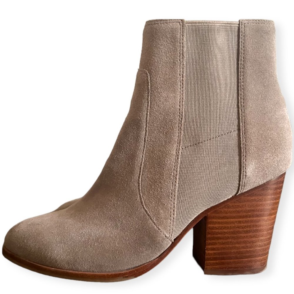 Western Ankle Boots Soludos Emma Bootie sz 8.5 - Grey - LIKE NEW